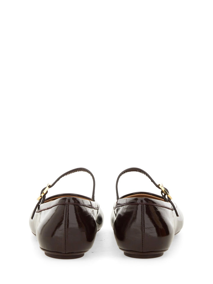 Gianvito Rossi Flat Shoes - Burgundy | Wanan Luxury