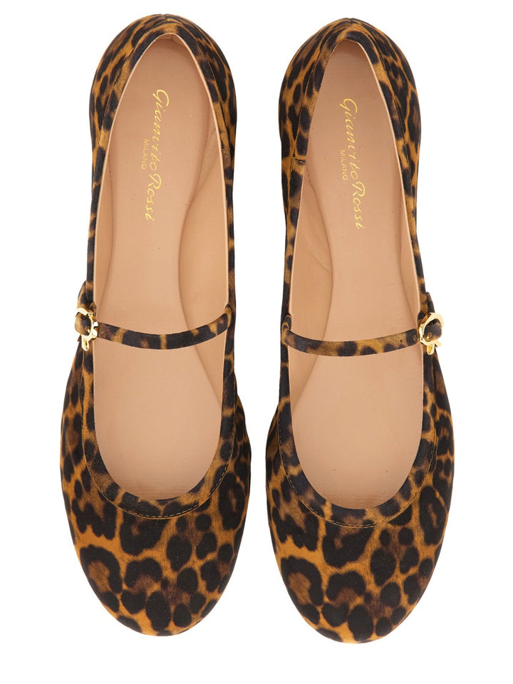 Gianvito Rossi Flat Shoes - Animal Print | Wanan Luxury