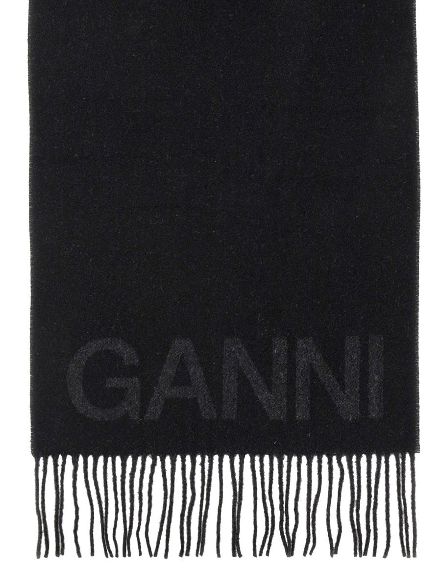Ganni Scarves & Gloves - Black | Wanan Luxury