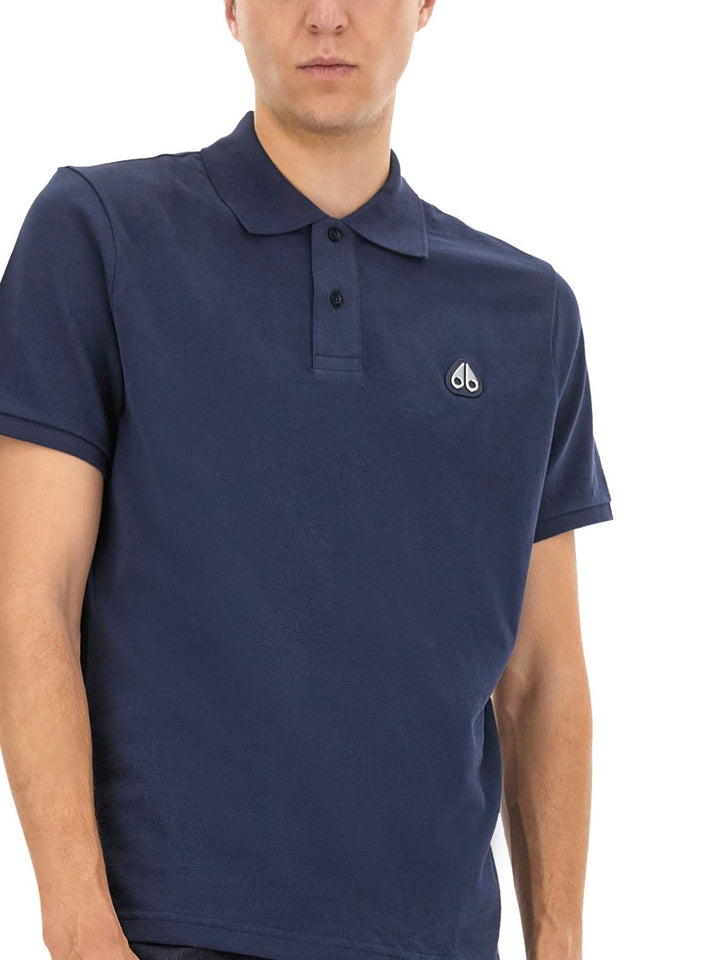 Moose Knuckles Polo - Blue | Wanan Luxury