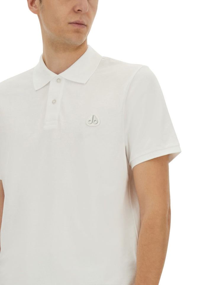 Moose Knuckles Polo - White | Wanan Luxury