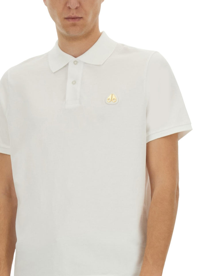 Moose Knuckles Polo - White | Wanan Luxury