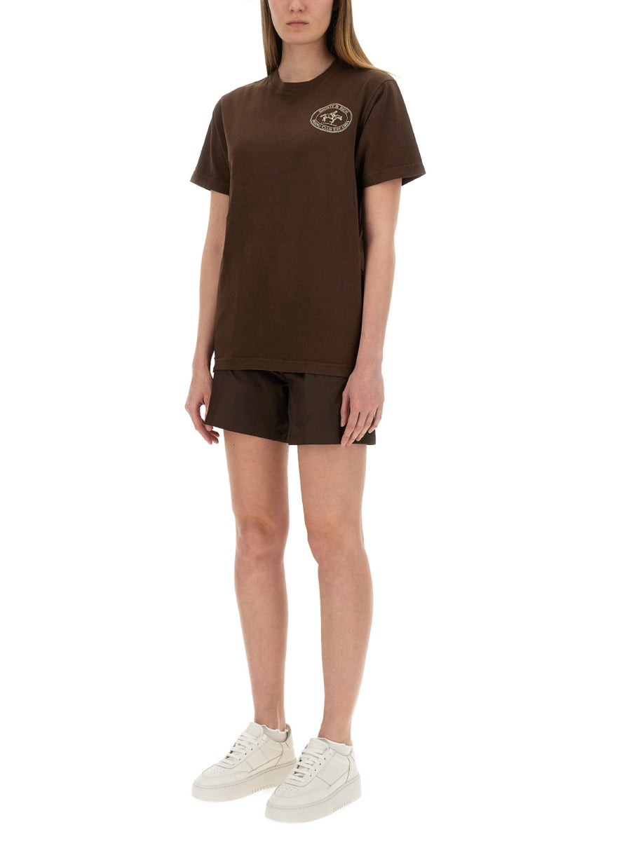 Sporty & Rich T shirts - Brown | Wanan Luxury