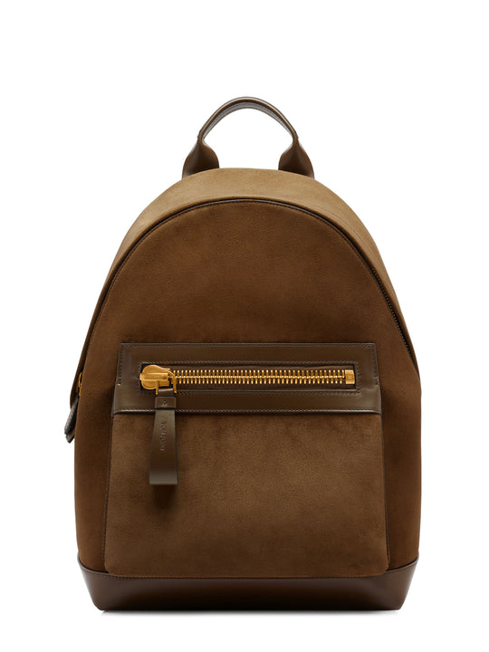 Leather And Suede Backpack
