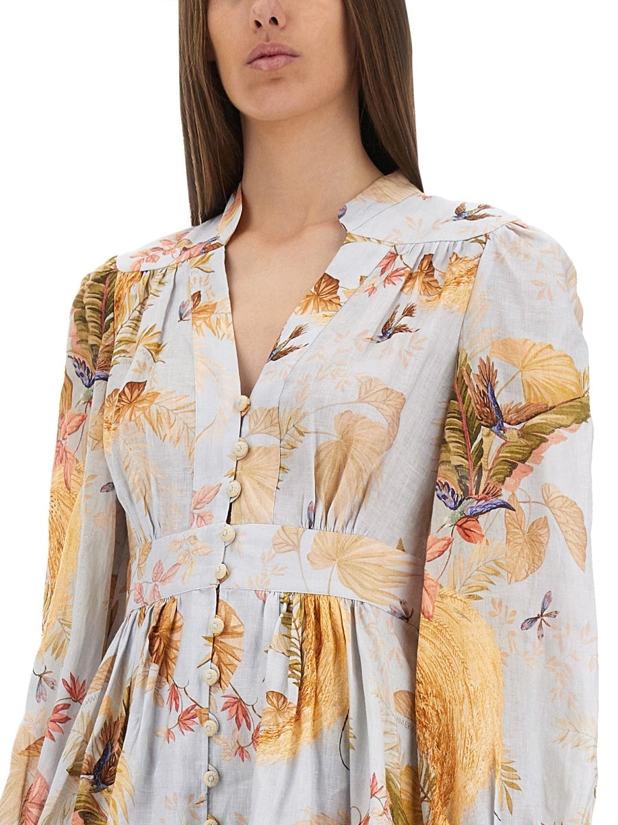 Zimmermann Suits & Dresses - White, Light Blue | Wanan Luxury