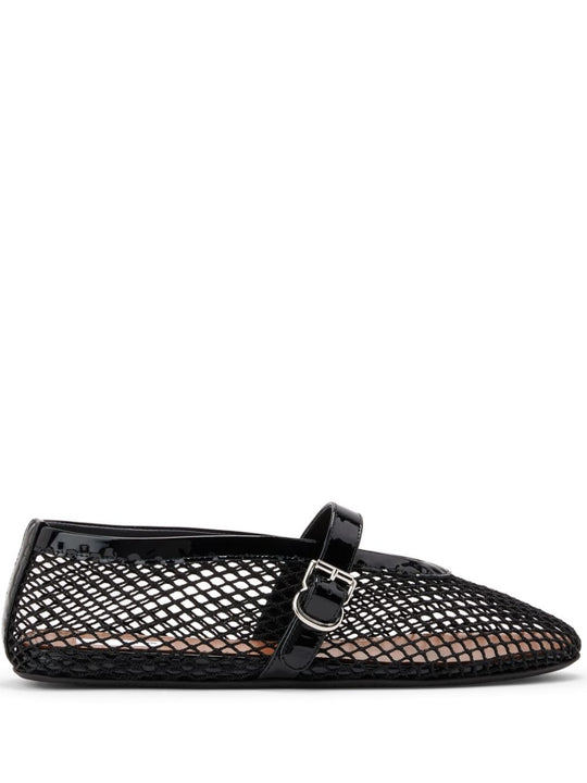 Ballet Flats In Fishnet