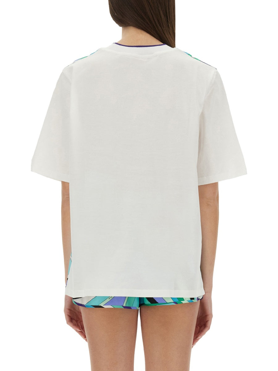 Emilio Pucci T shirts - Light Blue | Wanan Luxury
