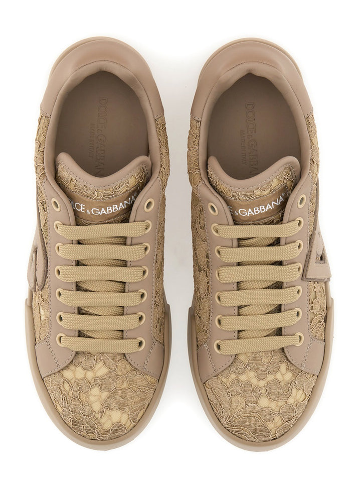Dolce & Gabbana Sneakers - Beige | Wanan Luxury