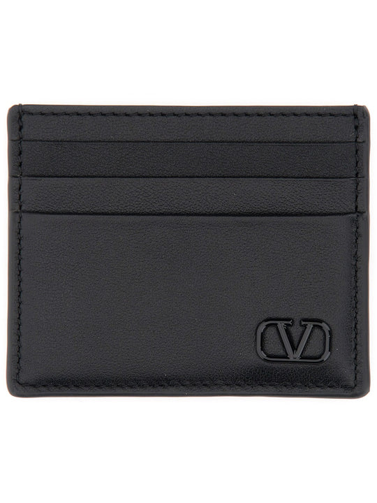 Calfskin "Vlogo Signature" Card Holder