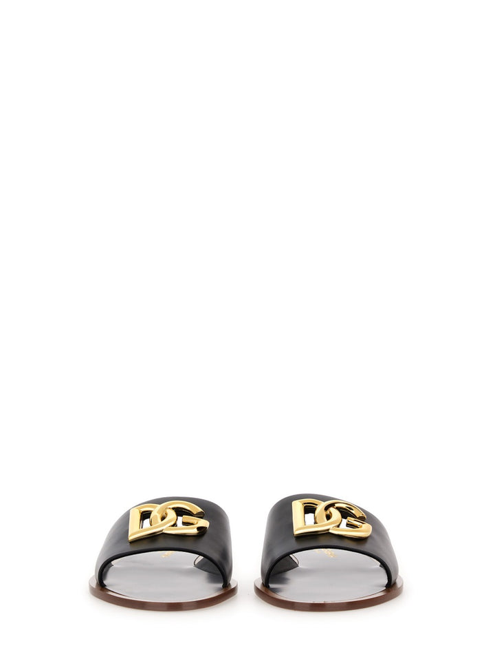 Dolce & Gabbana Sandals - Black | Wanan Luxury
