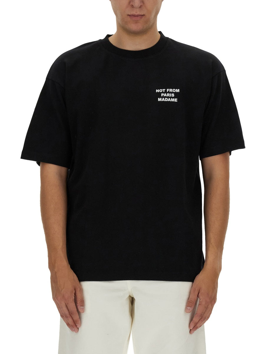 Drôle De Monsieur T shirts - Black | Wanan Luxury