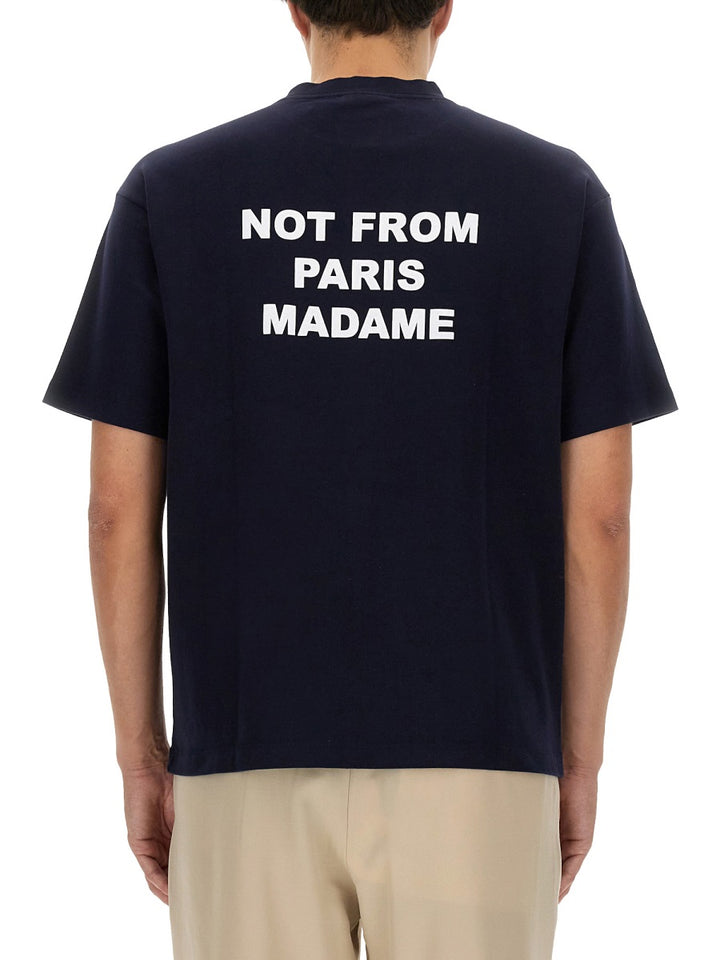 Drôle De Monsieur T shirts - Blue | Wanan Luxury
