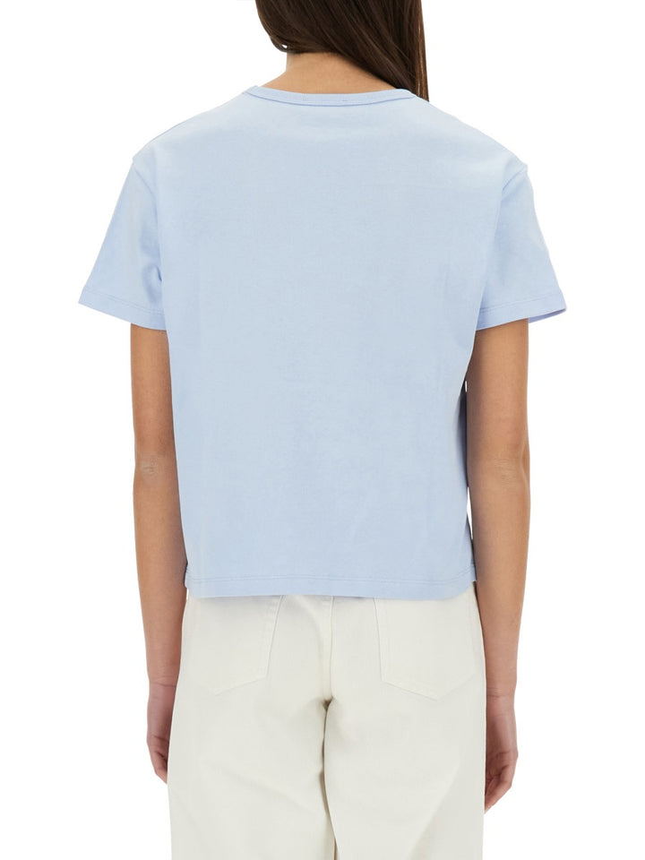 A.P.C. T shirts - Light Blue | Wanan Luxury