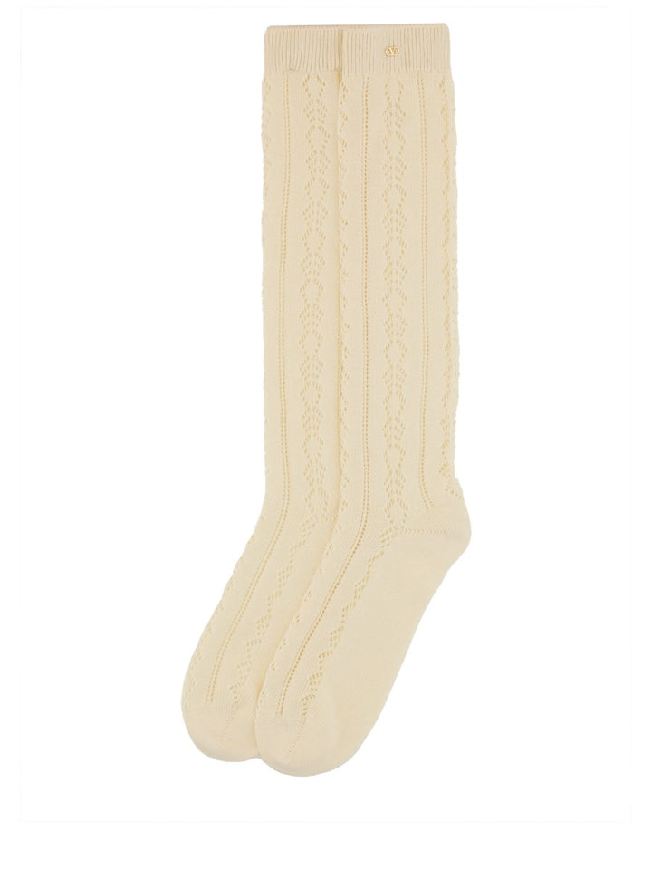 Valentino Garavani Socks - White | Wanan Luxury