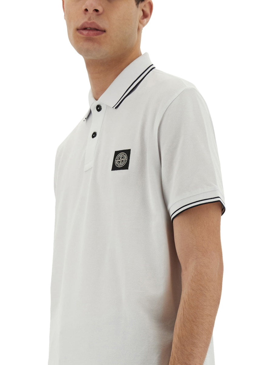 Stone Island Polo - White | Wanan Luxury