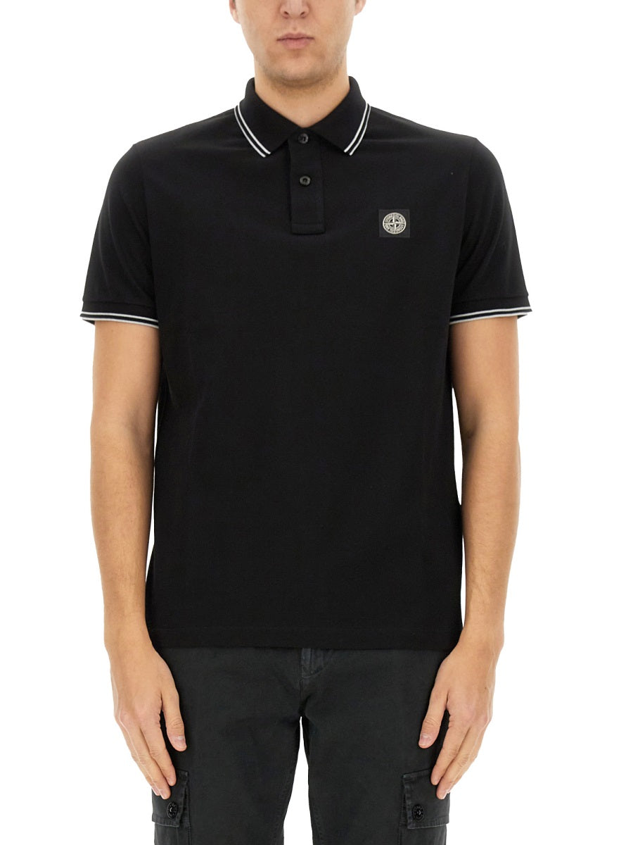 Stone Island Polo - Black | Wanan Luxury