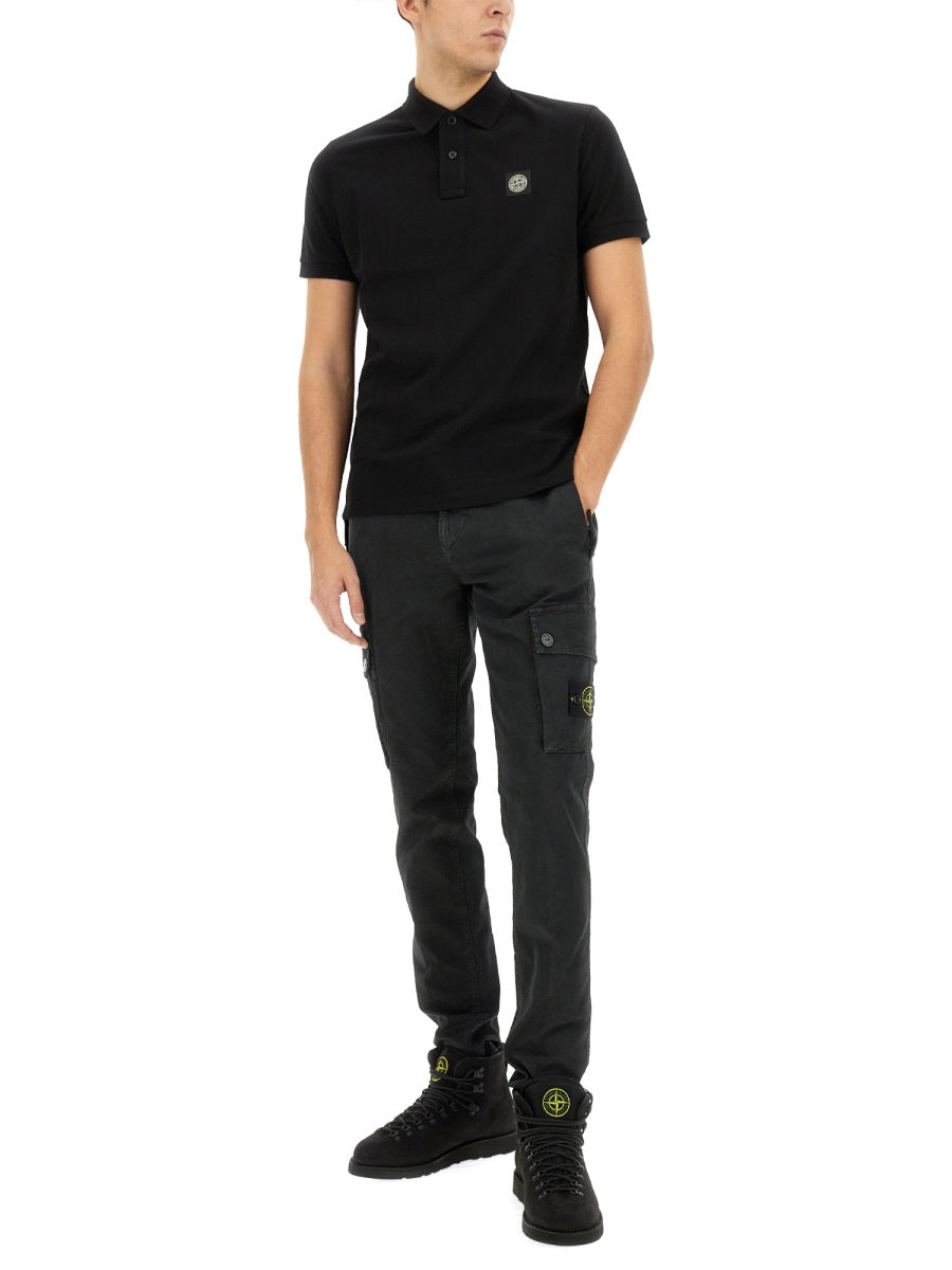 Stone Island Polo - Black | Wanan Luxury