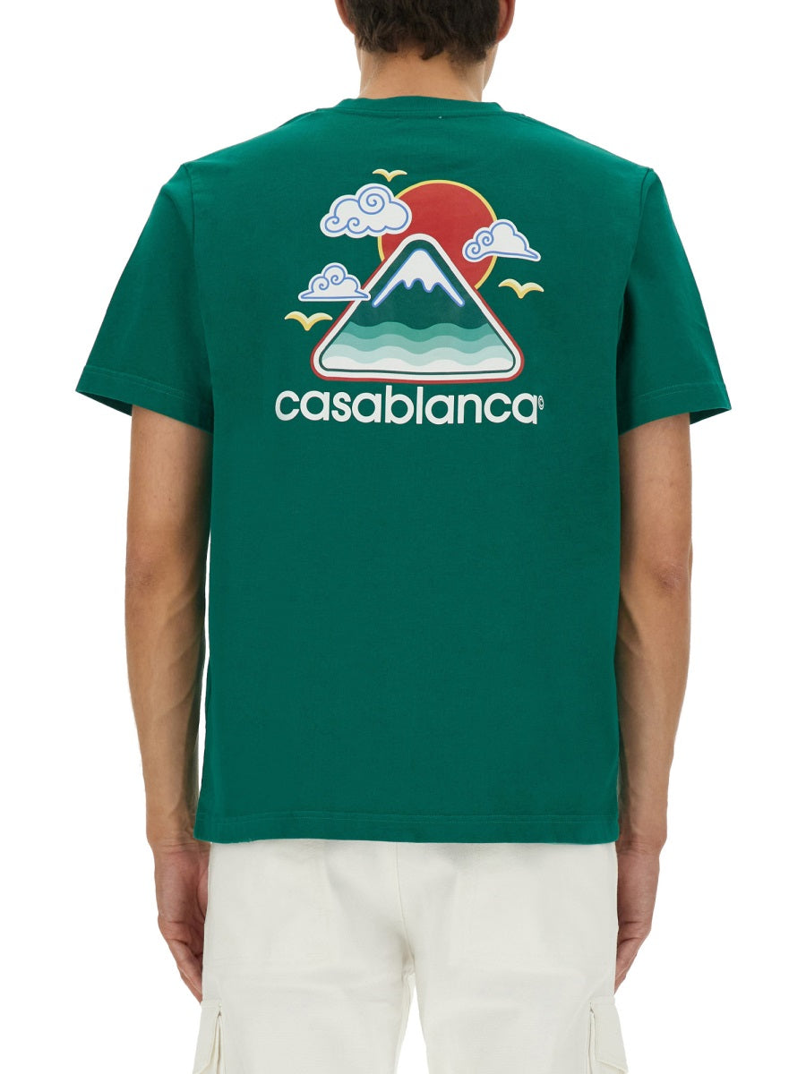 Casablanca T shirts - Green | Wanan Luxury