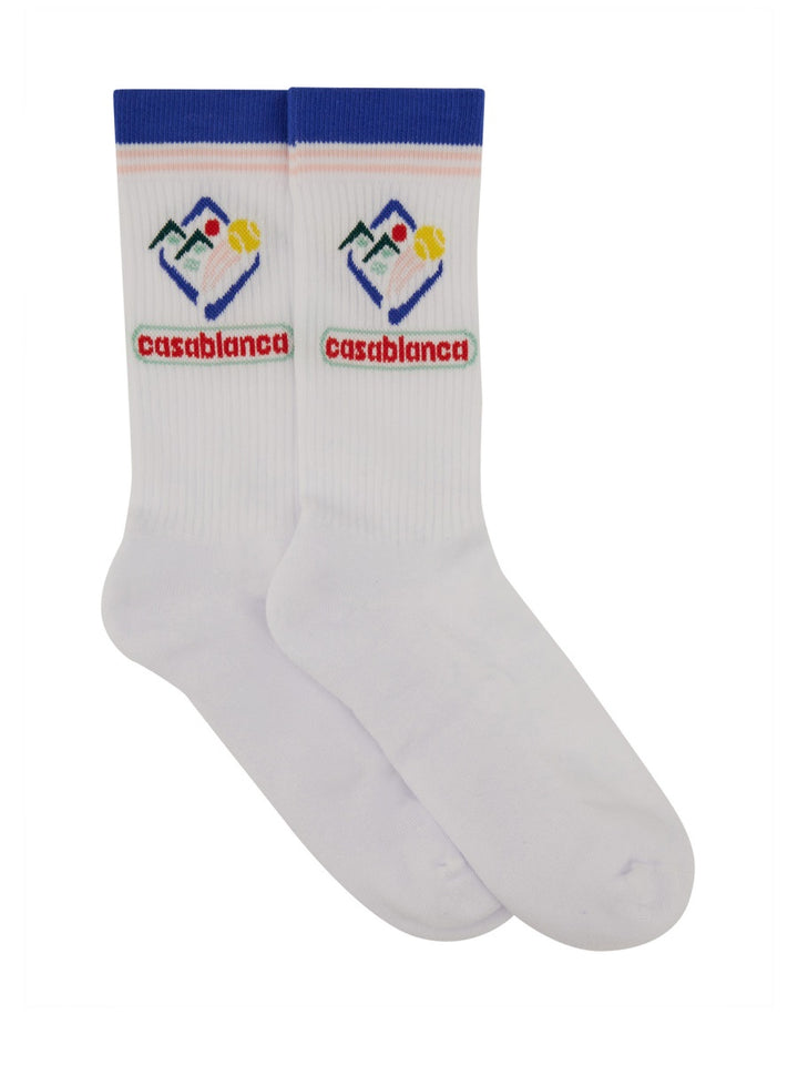 Casablanca Socks - White | Wanan Luxury