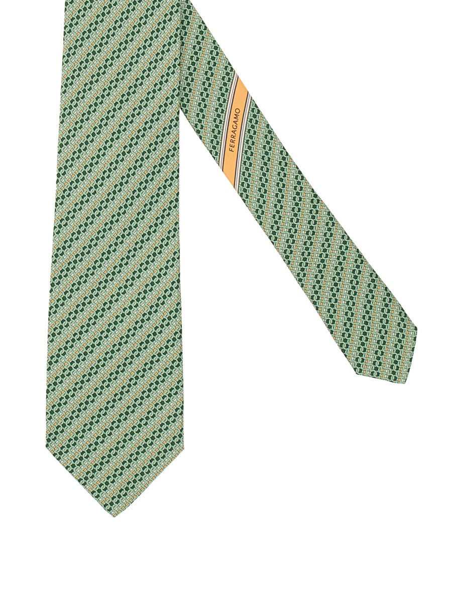 Ferragamo Ties & Papillon - Green | Wanan Luxury