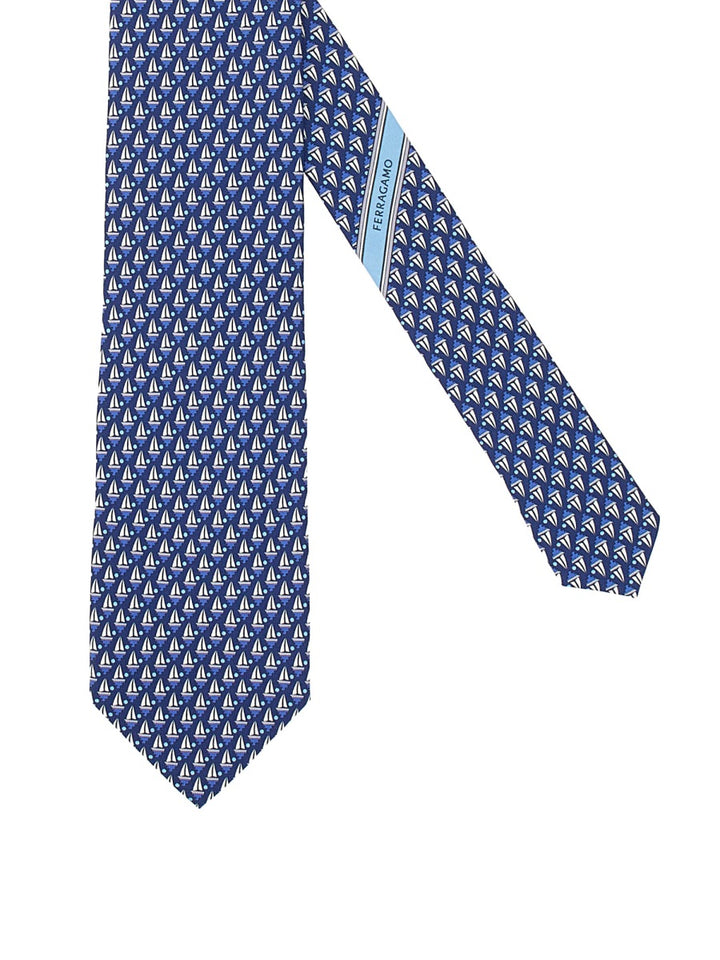 Ferragamo Ties & Papillon - Blue | Wanan Luxury