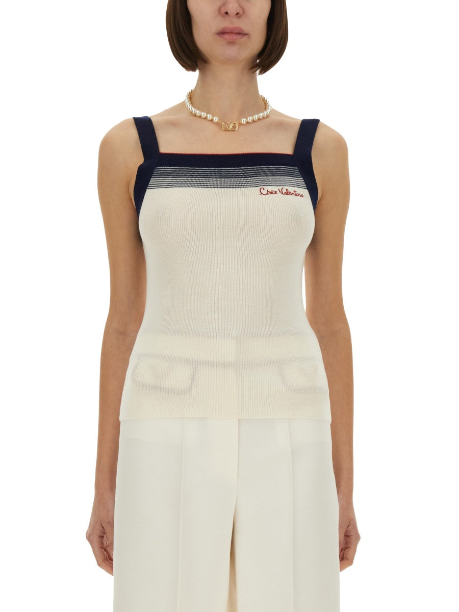 Valentino Garavani Tops - White | Wanan Luxury