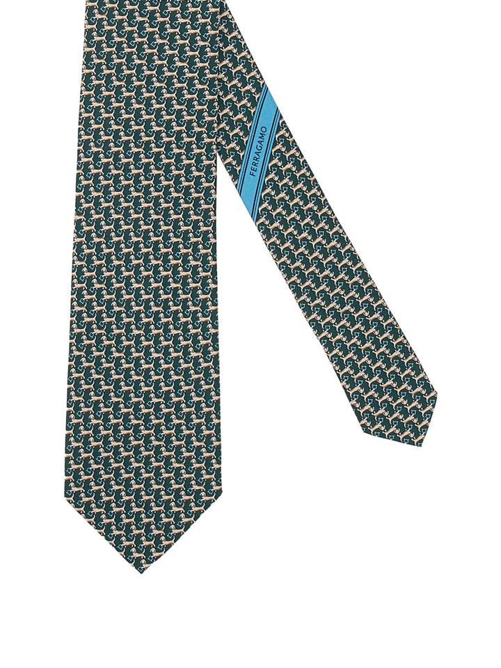 Ferragamo Ties & Papillon - Green | Wanan Luxury
