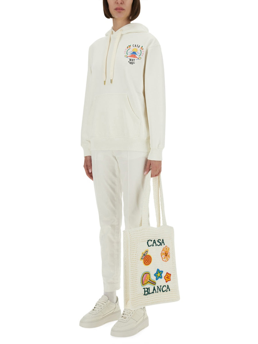 Casablanca Sweatshirts - White | Wanan Luxury