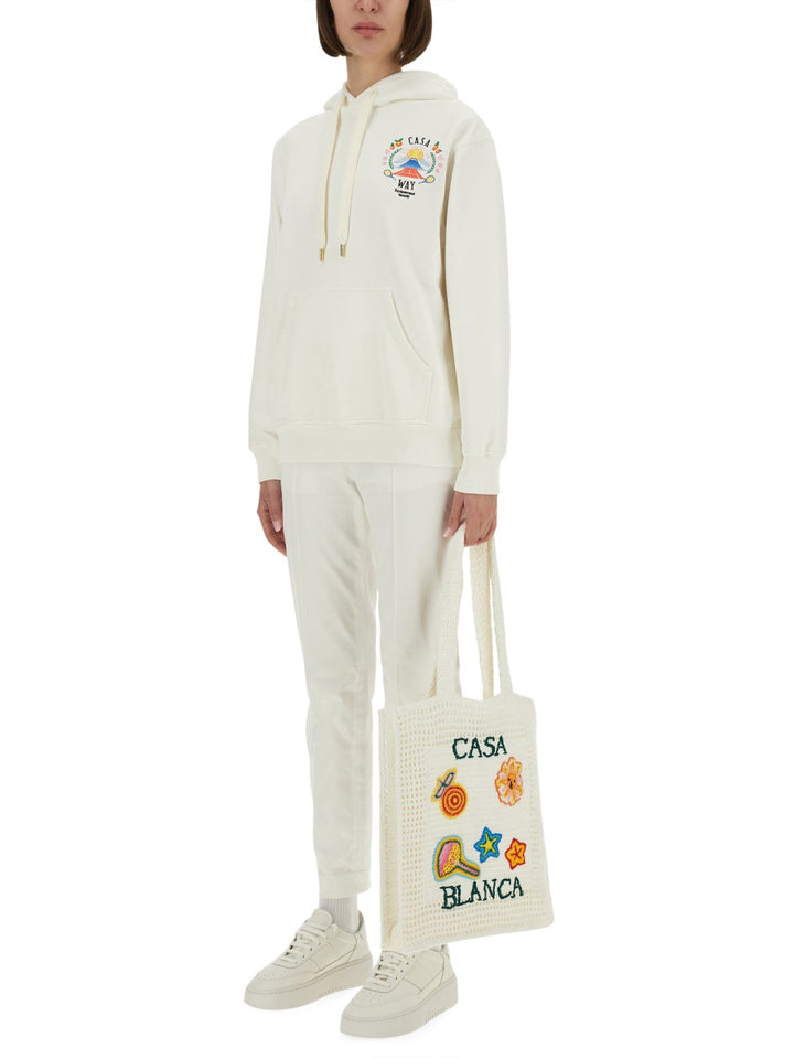 Casablanca Sweatshirts - White | Wanan Luxury