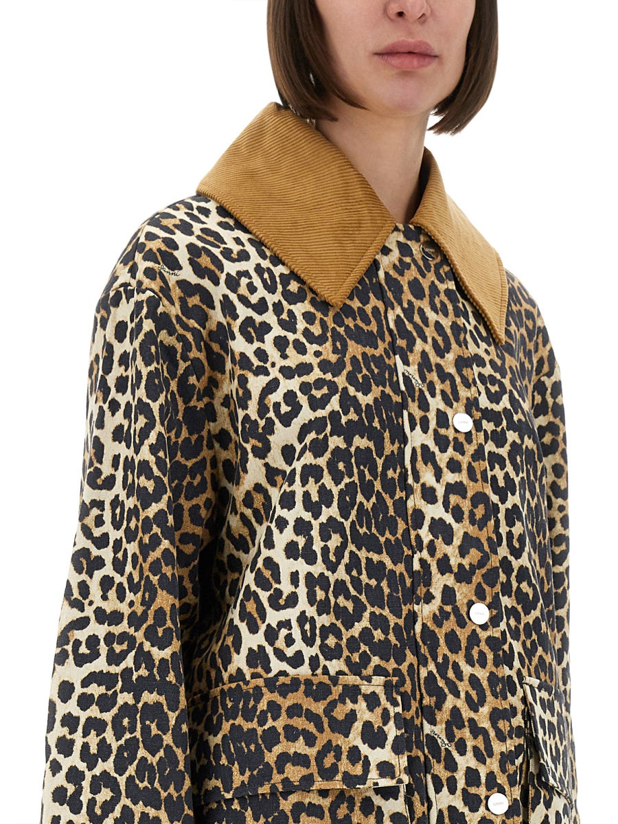 Ganni Jackets - Animal Print | Wanan Luxury
