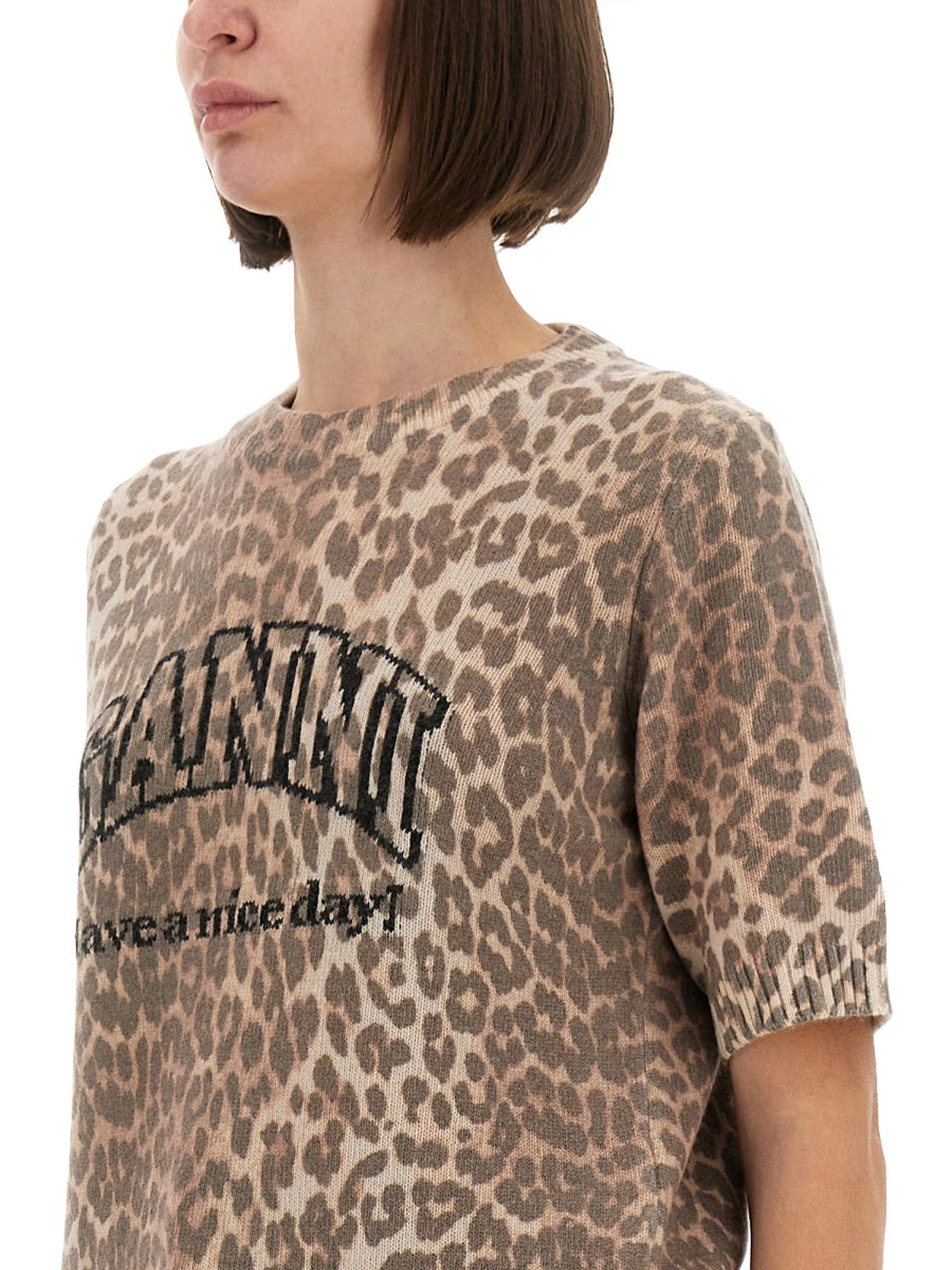 Ganni T shirts - Animal Print | Wanan Luxury
