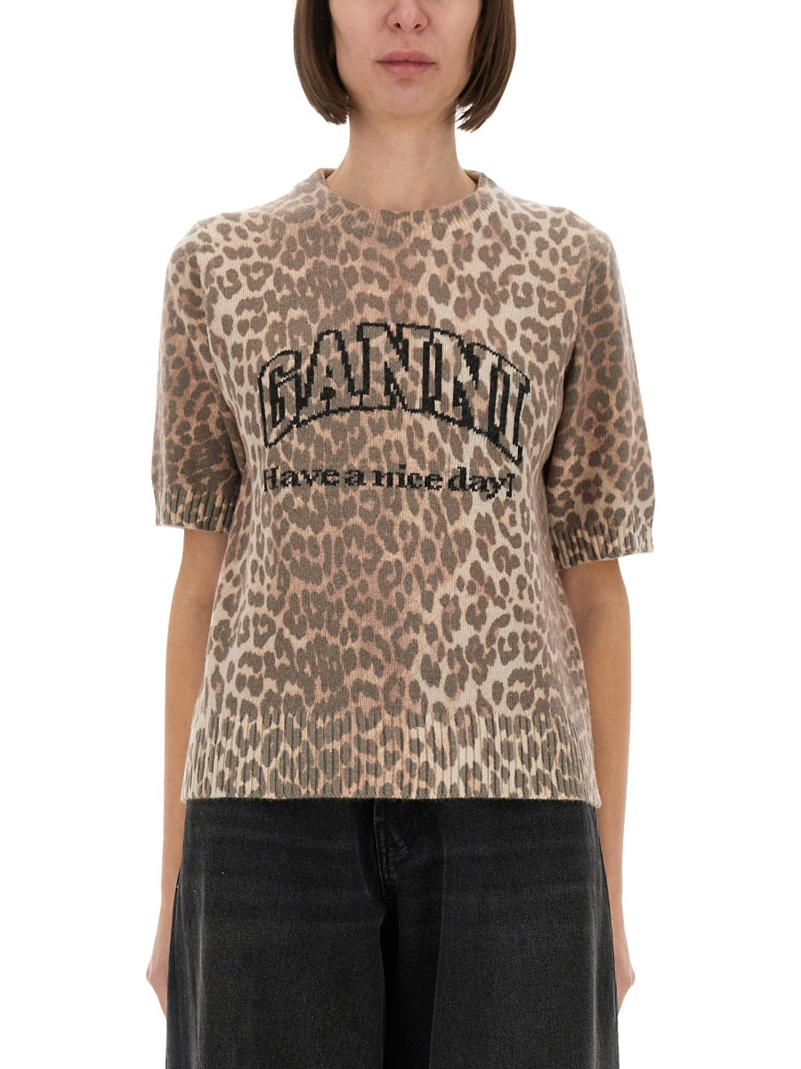 Ganni T shirts - Animal Print | Wanan Luxury