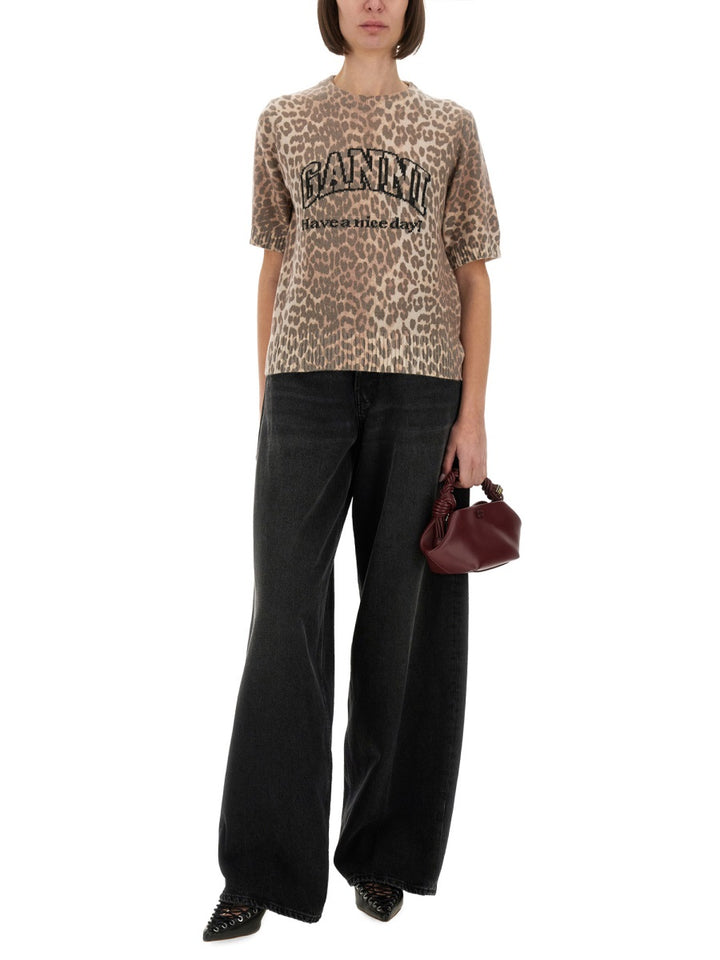 Ganni T shirts - Animal Print | Wanan Luxury