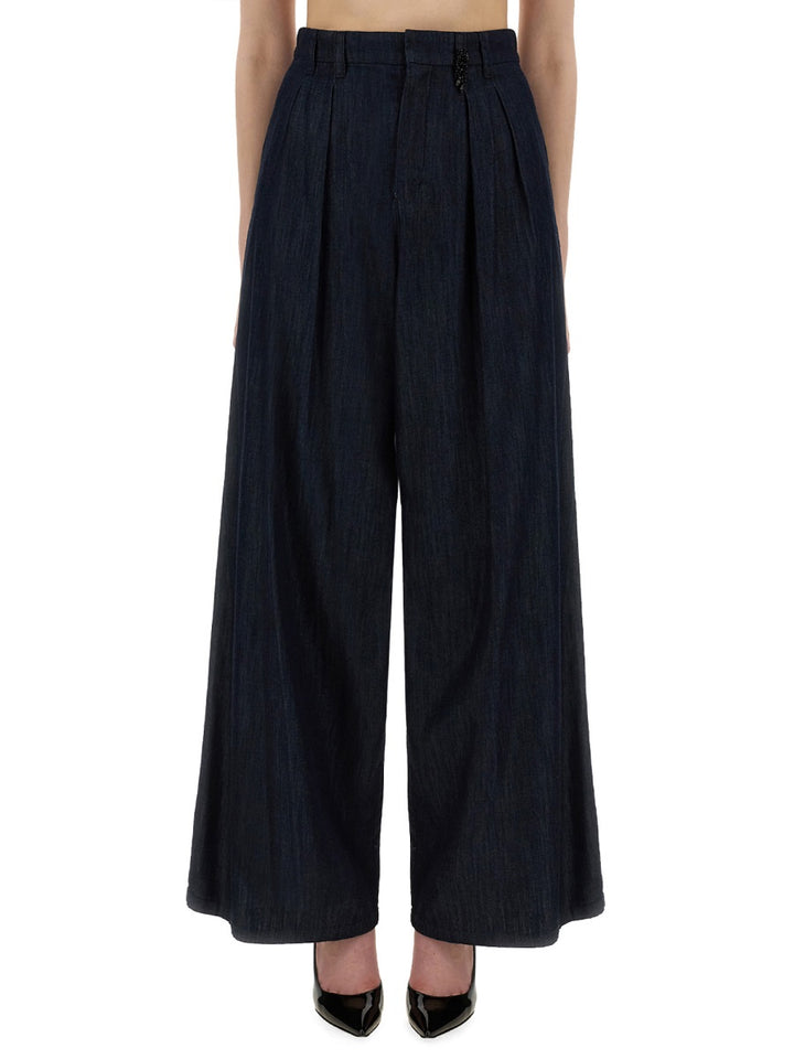 S Max Mara Pants - Blue | Wanan Luxury