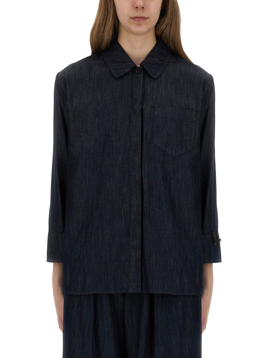 S Max Mara Shirts - Blue | Wanan Luxury