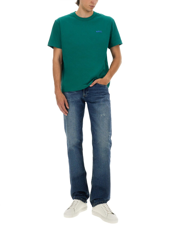 A.P.C. T shirts - Green | Wanan Luxury