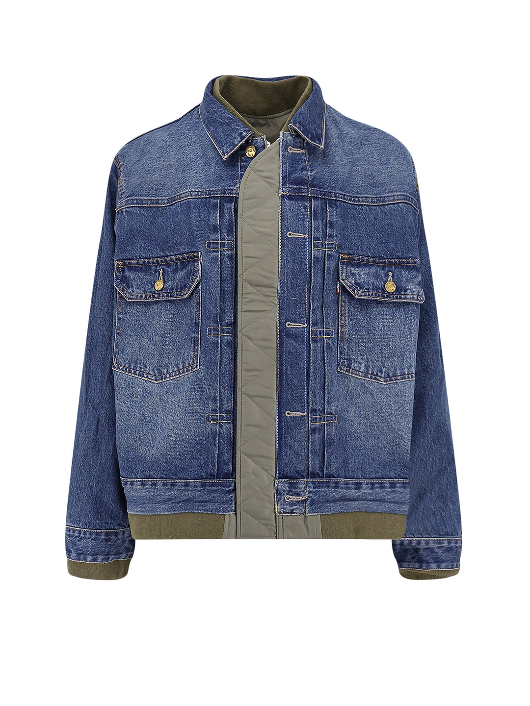 Sacai Jackets - Blue and green | d89cd985aacf38b95eb97f0d1ac4384cf25bccf8