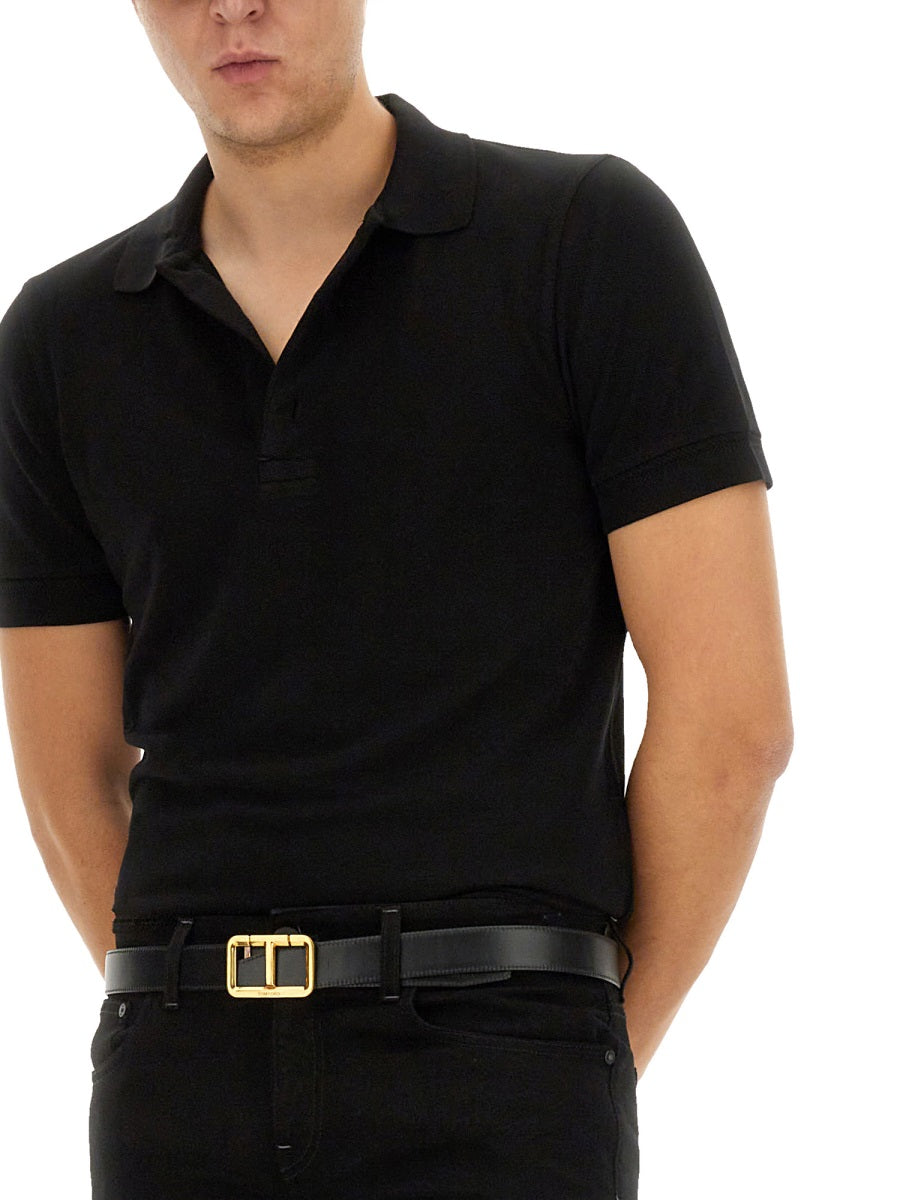 Tom Ford Polo - Black | Wanan Luxury
