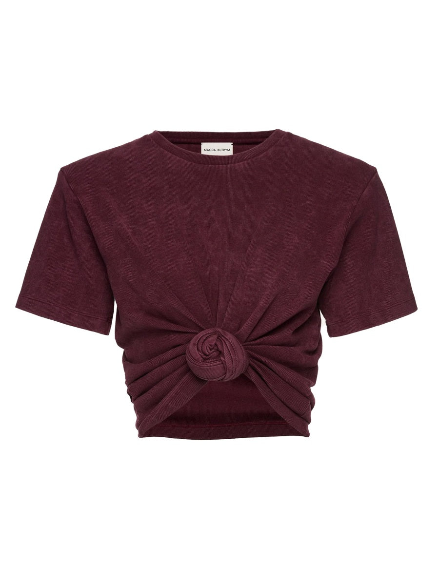 Magda Butrym T shirts - Burgundy | Wanan Luxury