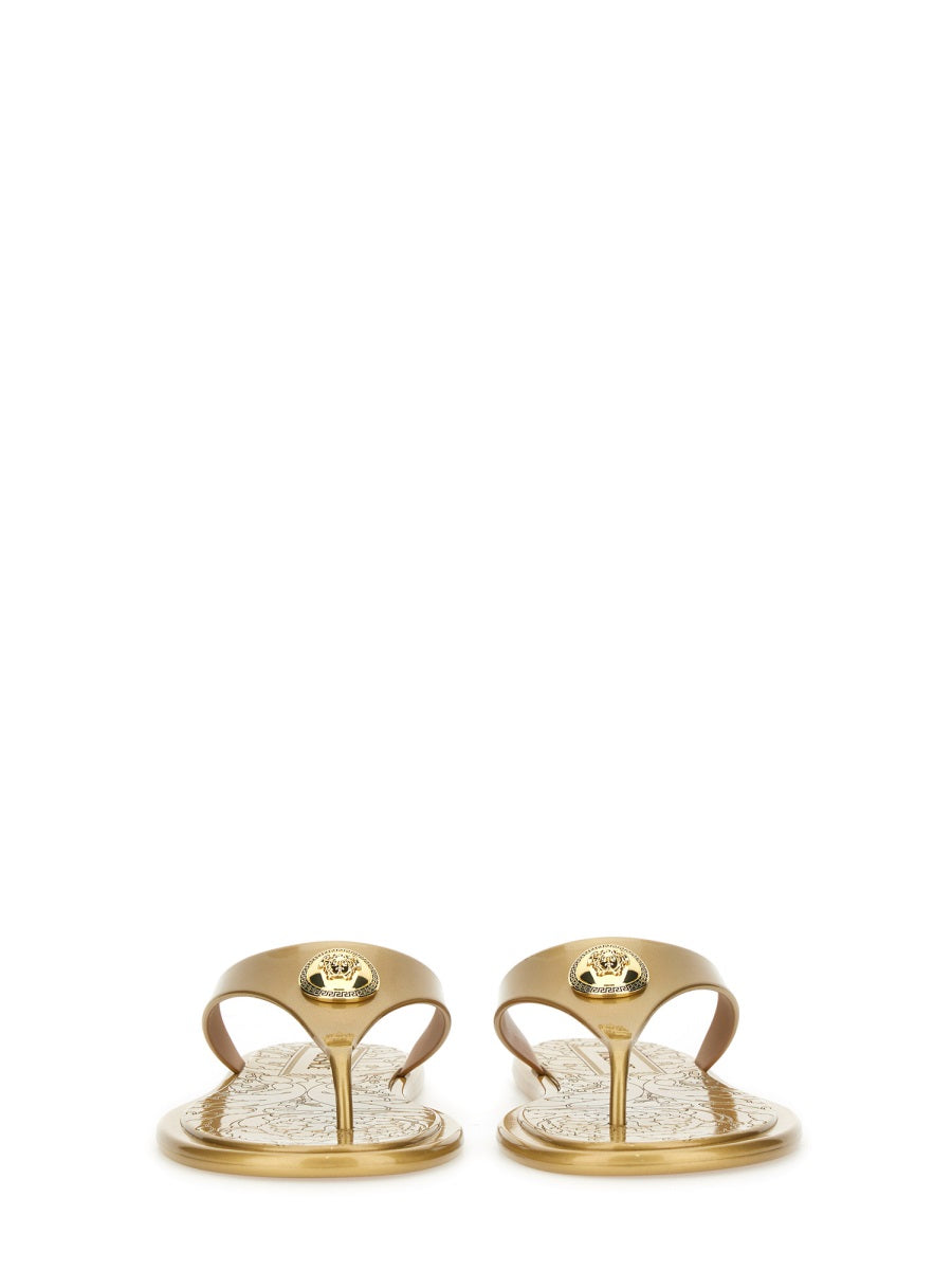 Versace Sandals - Gold | Wanan Luxury