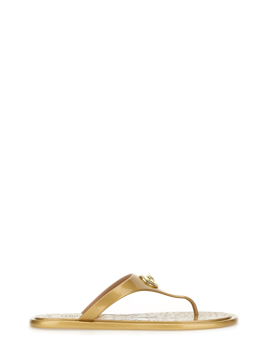 Versace Sandals - Gold | Wanan Luxury