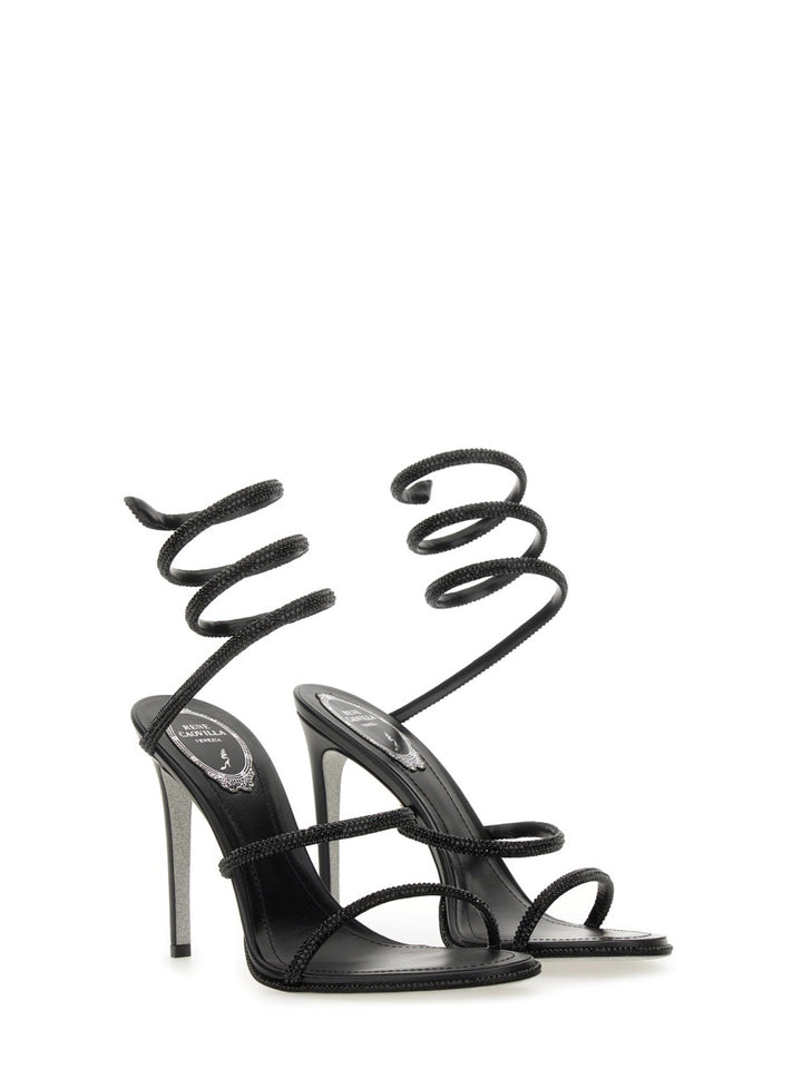 René Caovilla Sandals - Black | Wanan Luxury