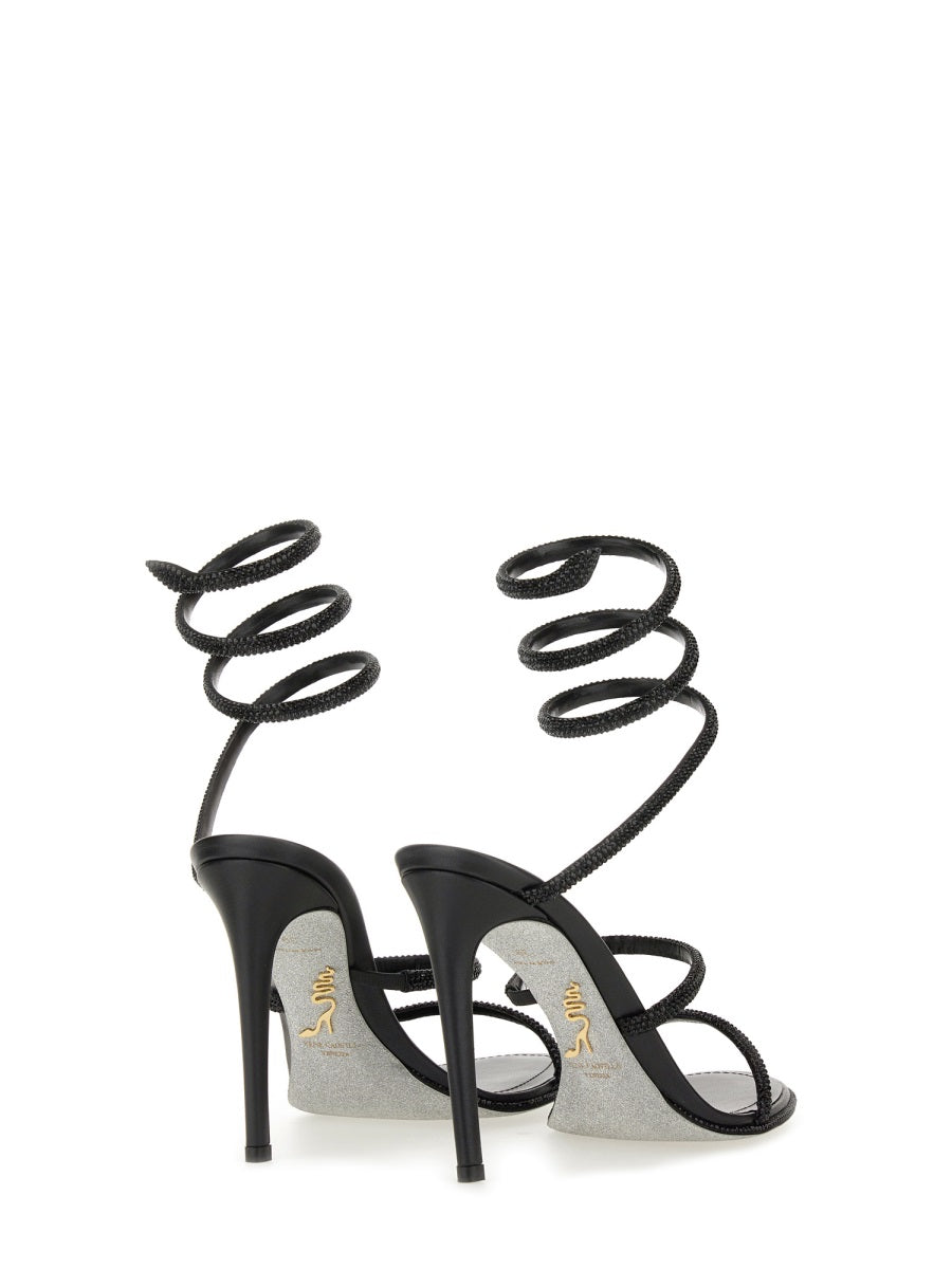 René Caovilla Sandals - Black | Wanan Luxury