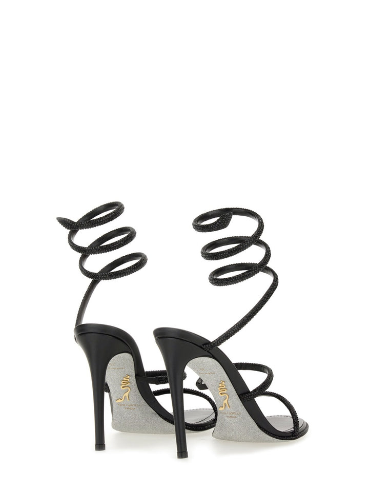 René Caovilla Sandals - Black | Wanan Luxury