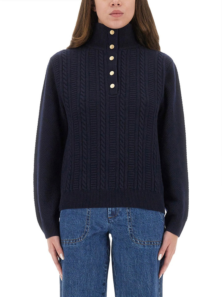 A.P.C. Sweaters - Blue | Wanan Luxury