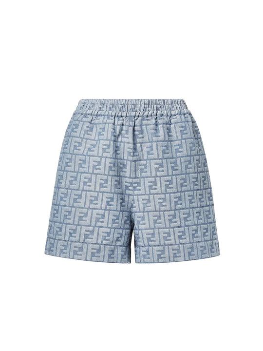Ff Cotton And Linen Shorts