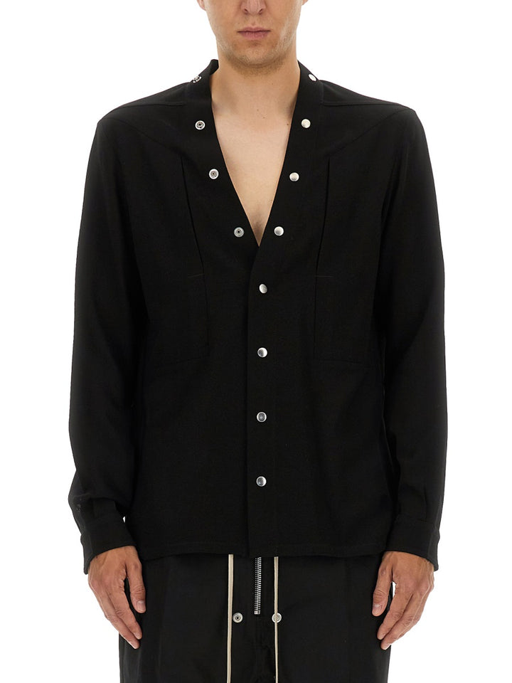 Rick Owens Shirts - Black | Wanan Luxury