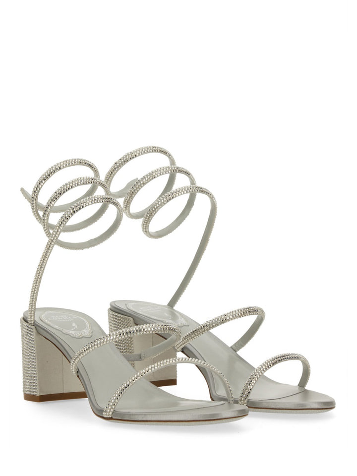René Caovilla Sandals - Silver | Wanan Luxury