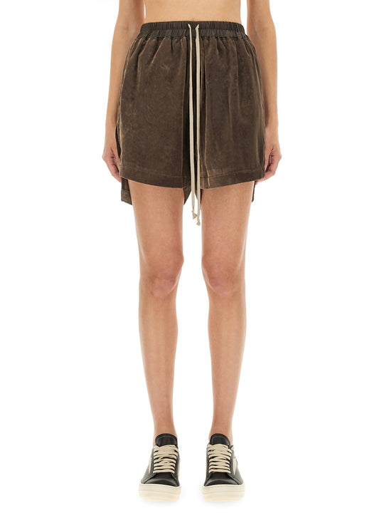 Viscose And Cupro Shorts