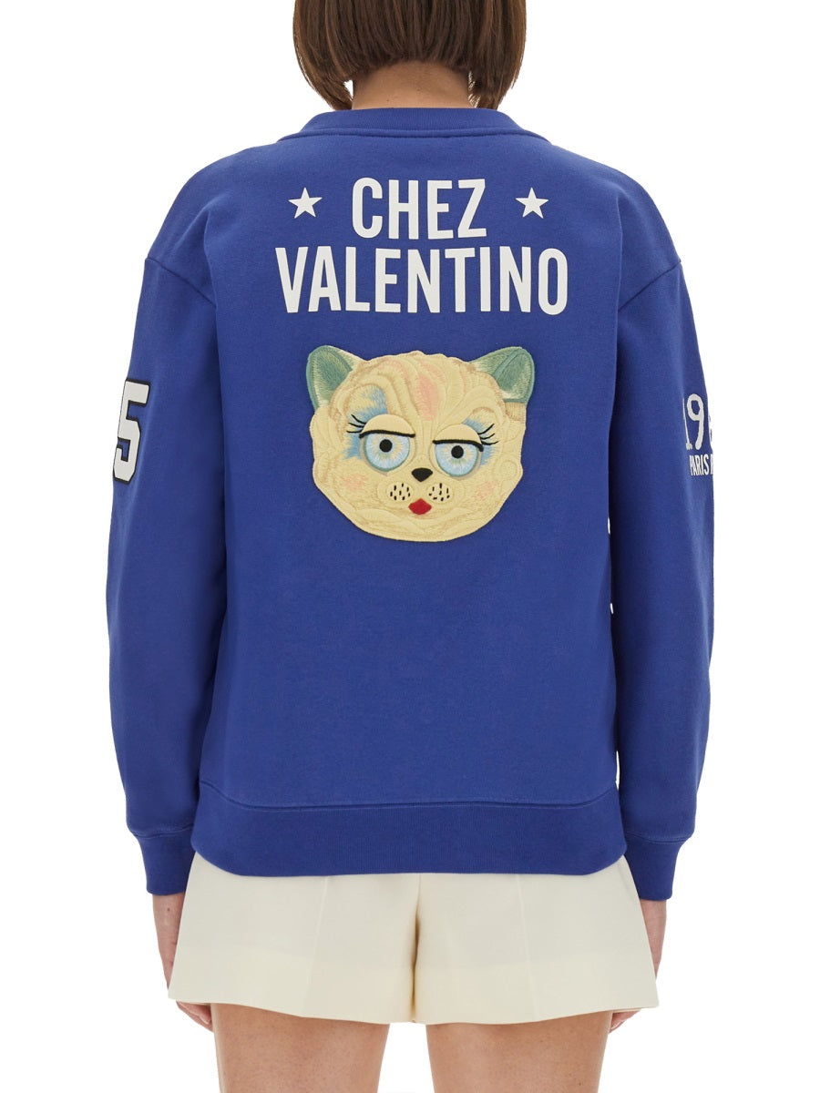 Valentino Garavani Sweatshirts - Blue | Wanan Luxury